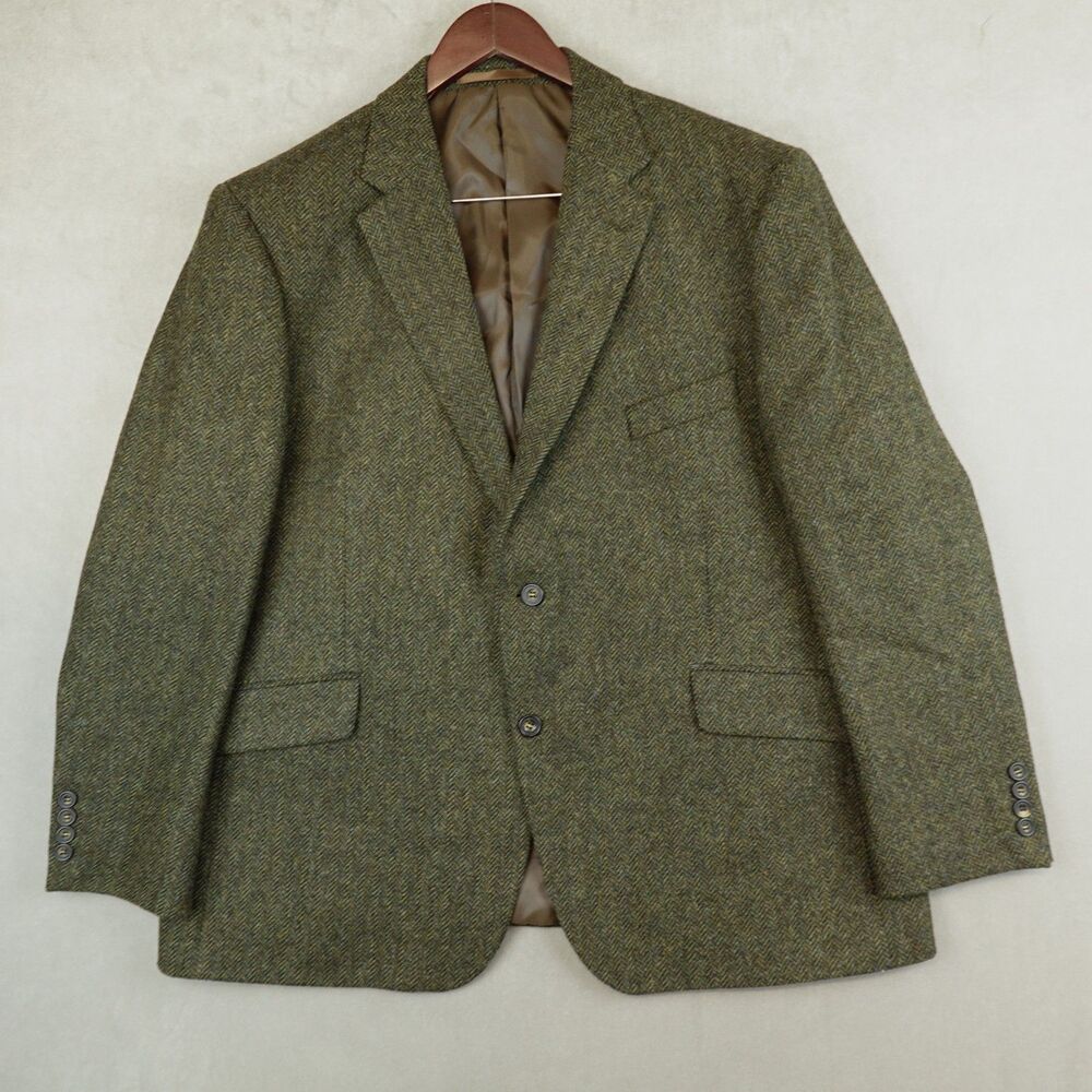 Tailorbyrd Blazer Mens 48S Tweed Abraham Moon British Wool Herringbone